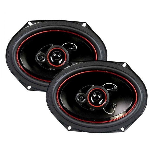 Audiopipe® - CSL Series 6" x 8" 3-Way 300W 4 Ohm Coaxial Speakers