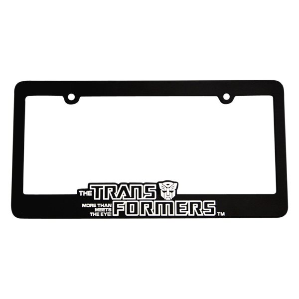 DefenderWorx® - Black License Plate Frame with Transformers™ Logo