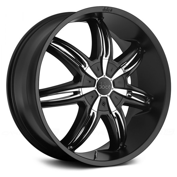 Dark Chrome Rims on Dolce Dc40 Black With Chrome Inserts Dolce