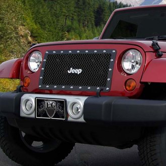 2012 Jeep Wrangler Custom Grilles | Billet, Mesh, LED, Chrome, Black