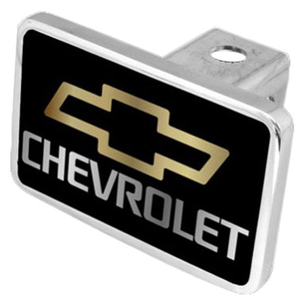 Eurosport Daytona® - General Motors Black Premium Hitch Cover with Chevrolet Logo and Emblem for 2" Receivers