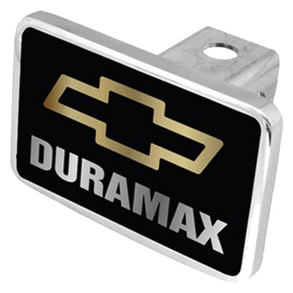 Eurosport Daytona® - General Motors Black Premium Hitch Cover with Duramax Logo for 2" Receivers
