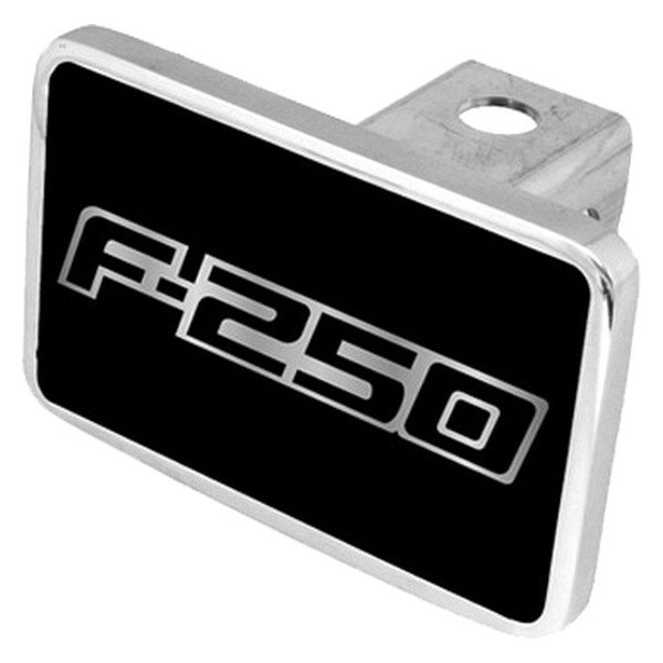 Eurosport Daytona® - Ford Motor Company Black Premium Hitch Cover with Ford F-250 Logo for 2" Receivers