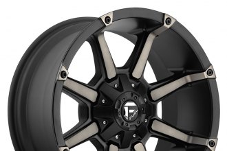 FUEL® - COUPLER Black with Machined Face and Double Dark Tint (20" x 9", +1 Offset, 8x170 Bolt Pattern, 125.1mm Hub)