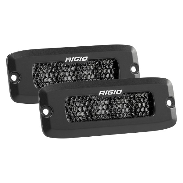 Rigid Industries® - SR-Q Series Pro Midnight Edition Flush Mount 2"x5" 2x30W Spot Beam LED Lights