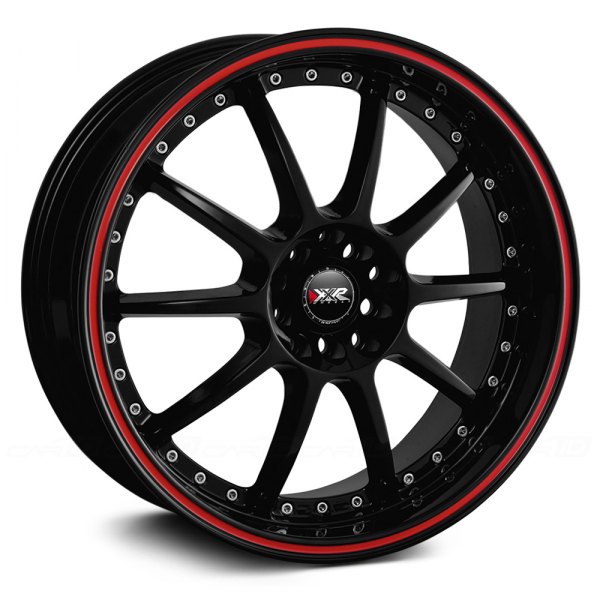  Wheels on Xxr     941 Black With Red Stripe