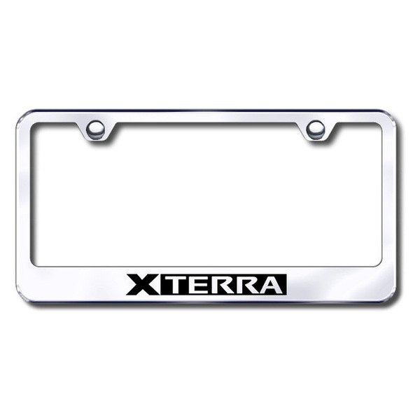 Xterra logo nissan stainless steel license plate frame #6