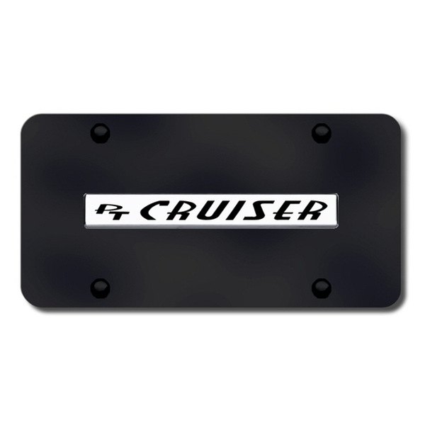 Chrome chrysler license plate