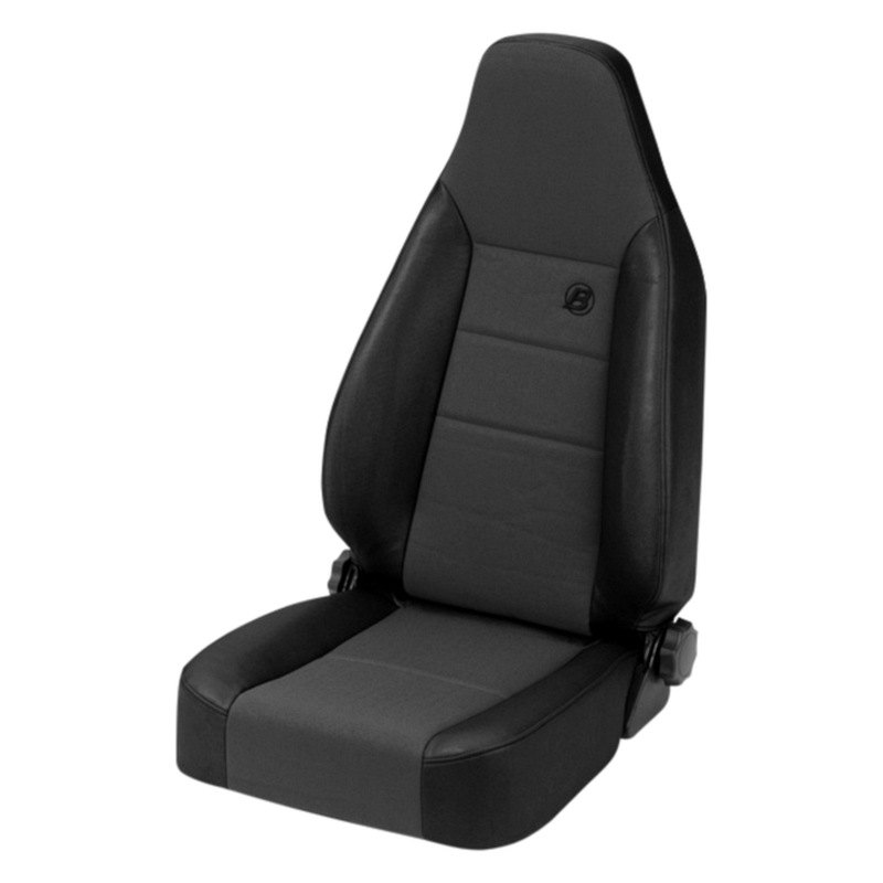 Bestop® 3943815 Black Denim TrailMax™ II Front Sport Seat Vinyl with Center Fabric Insert