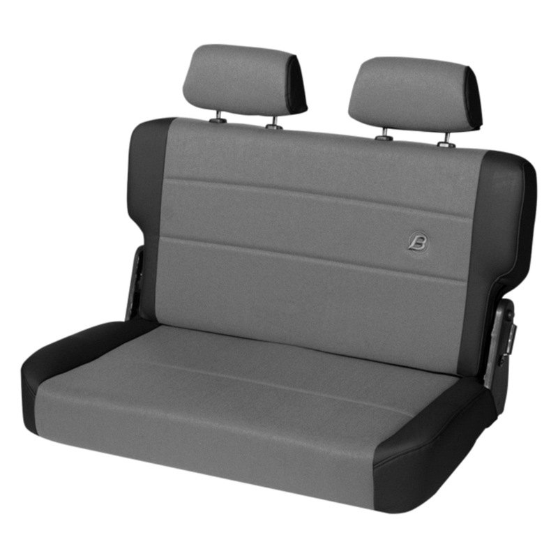 Bestop® 3944115 Black Denim TrailMax™ II Rear Fold and Tumble Bench Seat Vinyl with Center