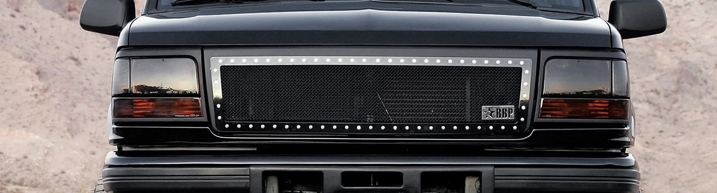 1992 Ford Bronco Custom Grilles | Billet, Mesh, LED, Chrome, Black