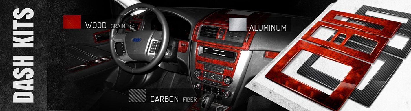 2012 Ford Fusion Wood Grain Dash Kits | Carbon Fiber