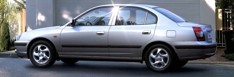 Hyundai Elantra 2004. Hyundai Elantra Trim Chrome - 2004