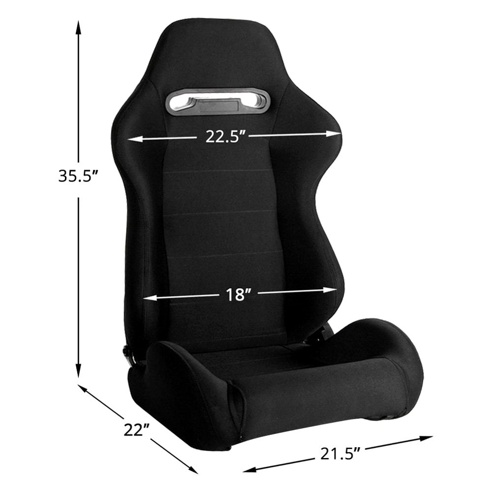 Cipher Auto - CPA1013 Series Seat Dimensions