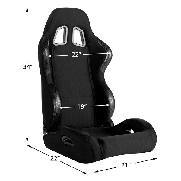 Cipher Auto - CPA1025 Series Seat Dimensions