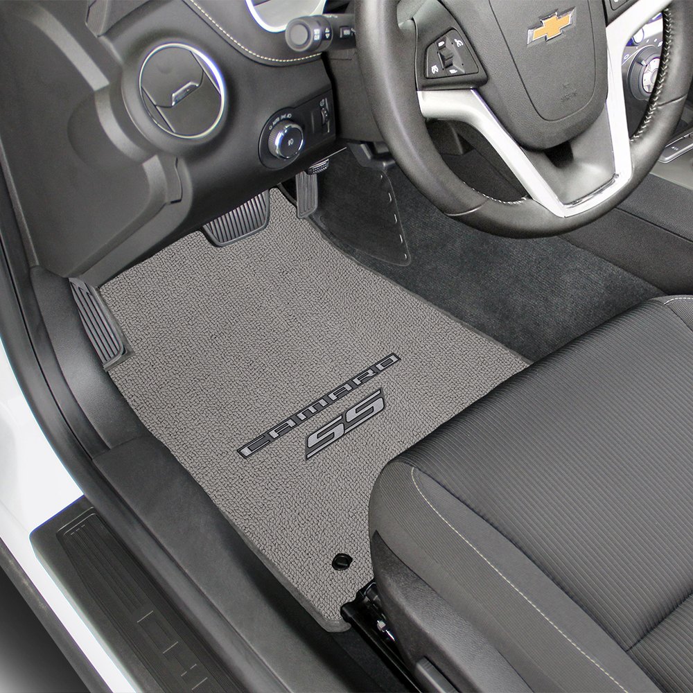 Floor Mats® - Lloyd Berber2 Gray Floor Mat On Chevy Camaro