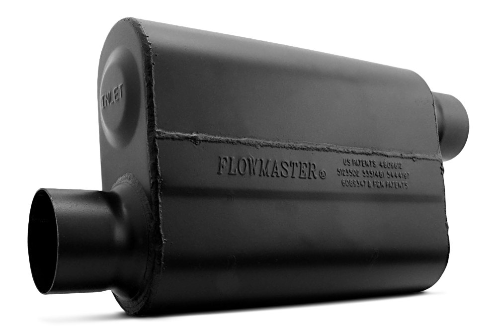 Single chamber flowmaster exhaust