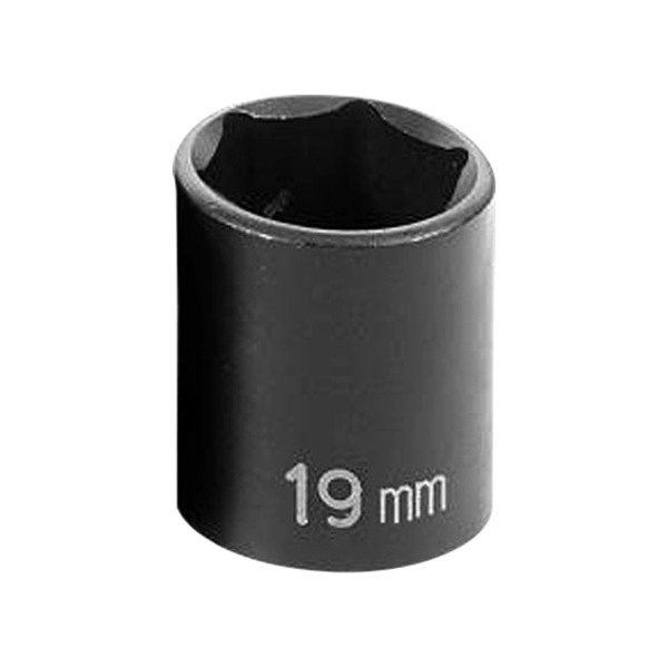 Grey Pneumatic® 1019M - 3/8" Drive x 19 mm 6 Point Standard Impact