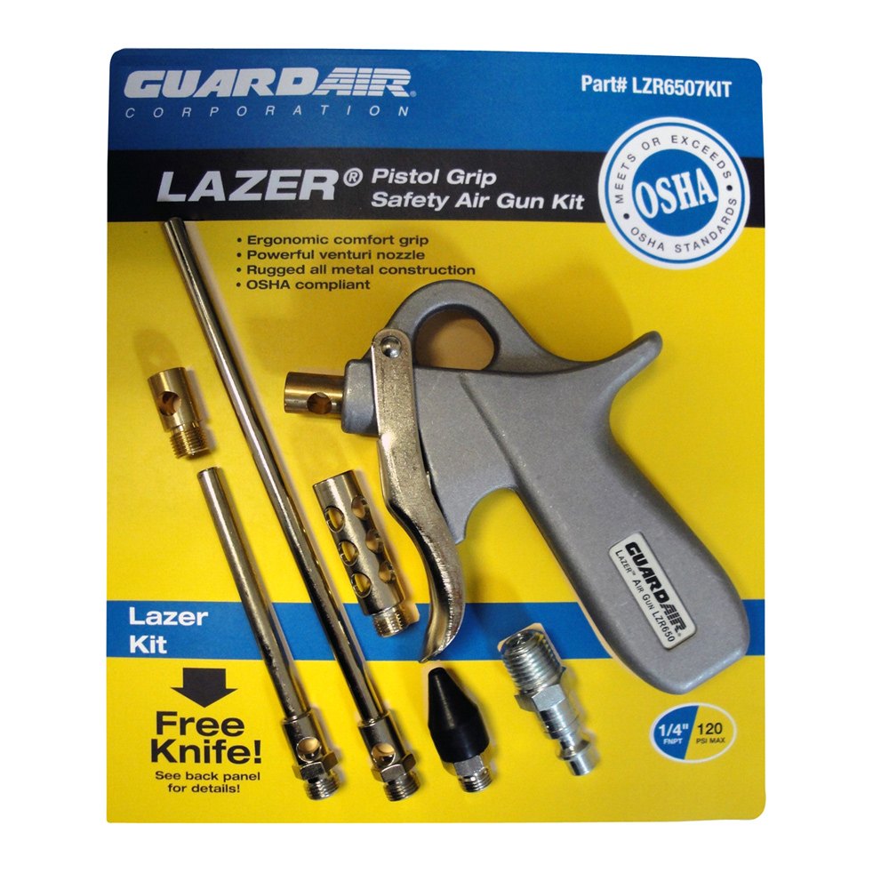 Guardair® LZR6507KIT - Lazer™ Series Pistol Grip Safety Air Gun Kit