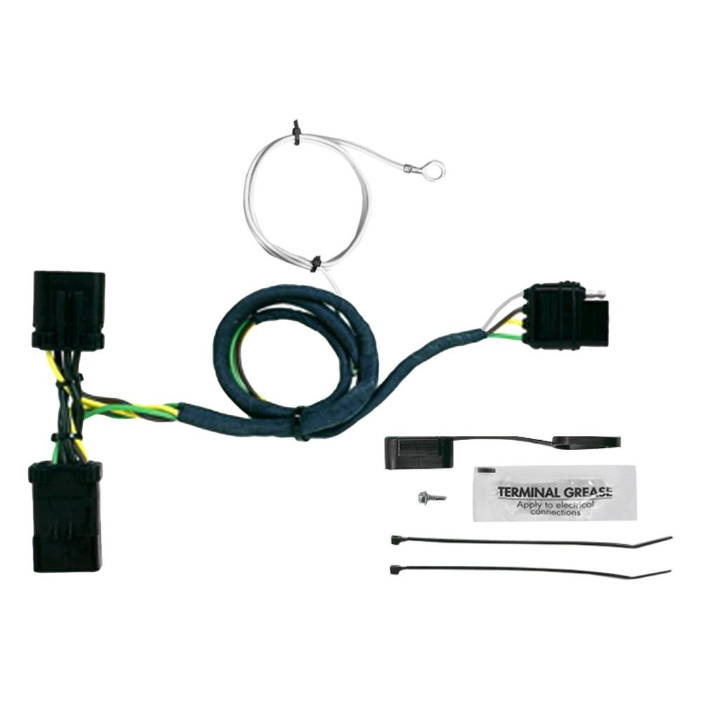 Hopkins® - Jeep Grand Cherokee 2000 Plug-In Simple!® Towing Wiring Harness with 4-Flat Connector 2000 Jeep Grand Cherokee Trailer Wiring Harness