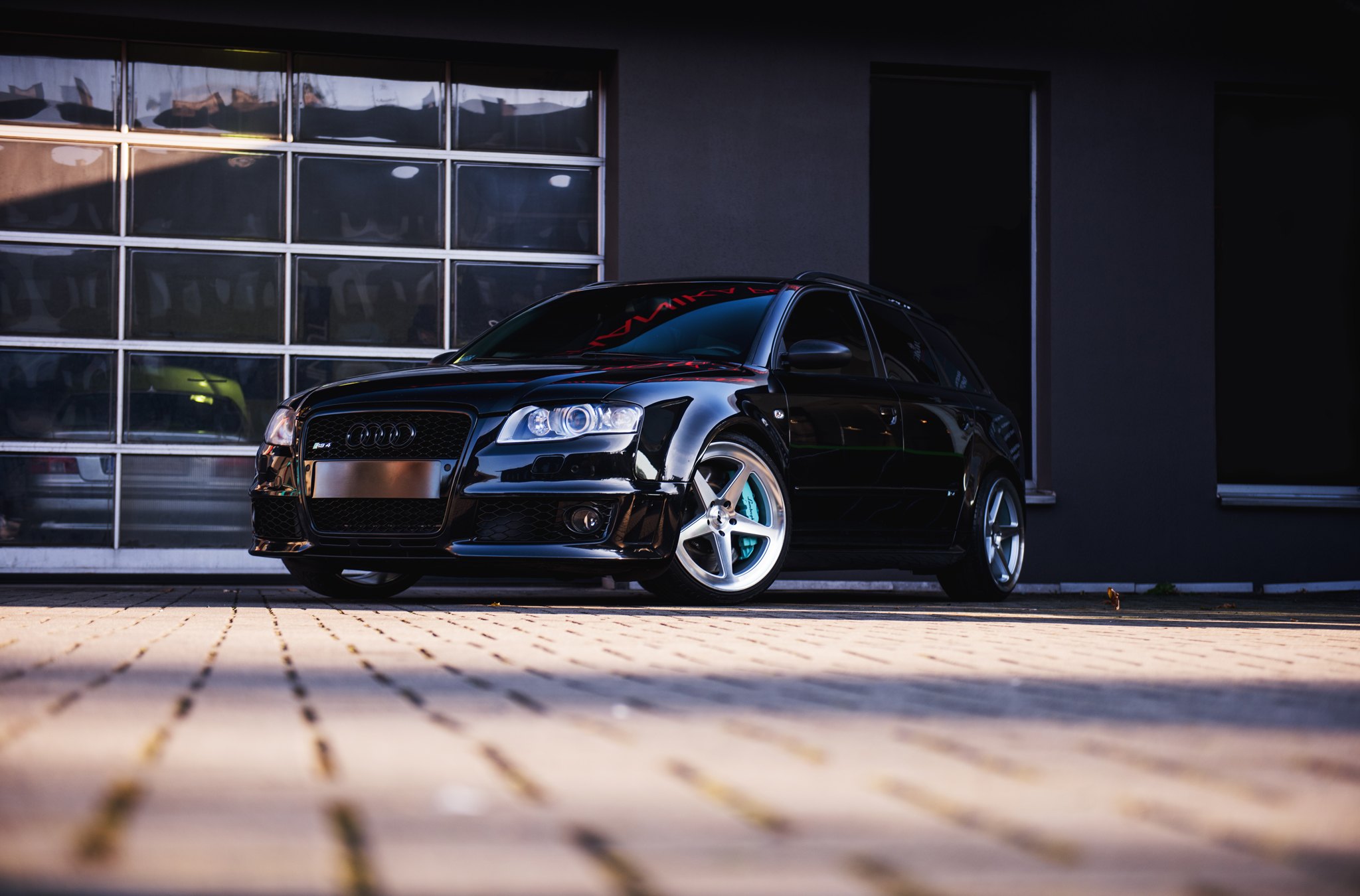 Black Audi S4 with Crystal Clear Headlights - Photo by JR Wheels