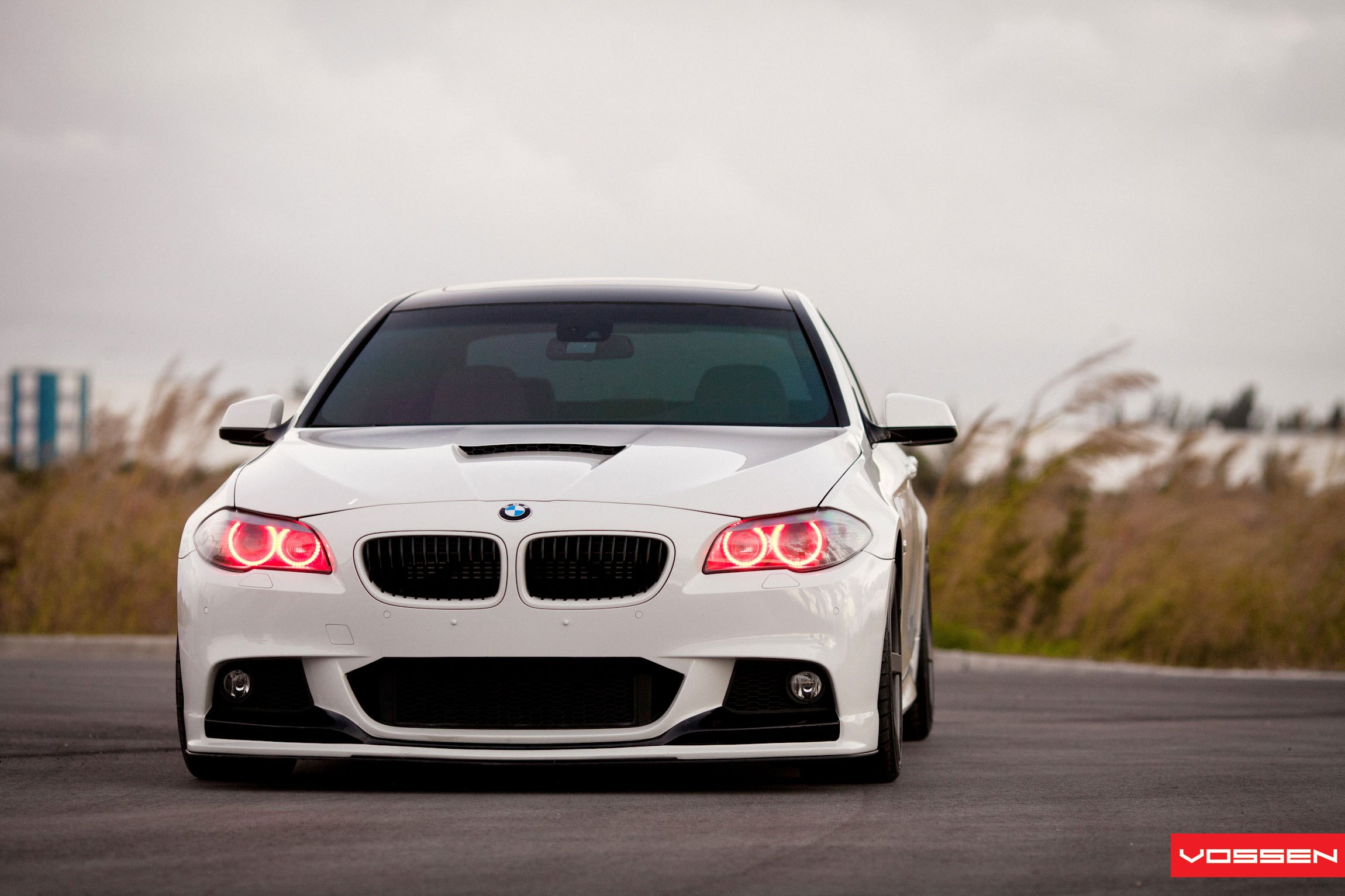 Custom White BMW 5-Series - Photo by Vossen