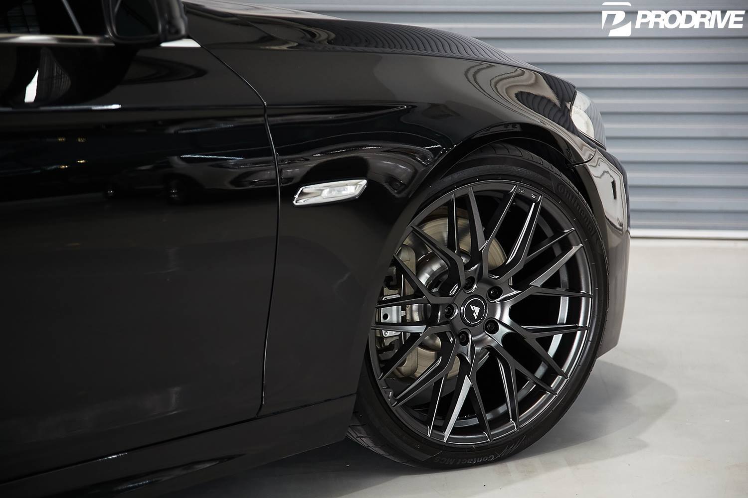 Vorsteiner Wheels on Black BMW 5-Series - Photo by Vorstiner
