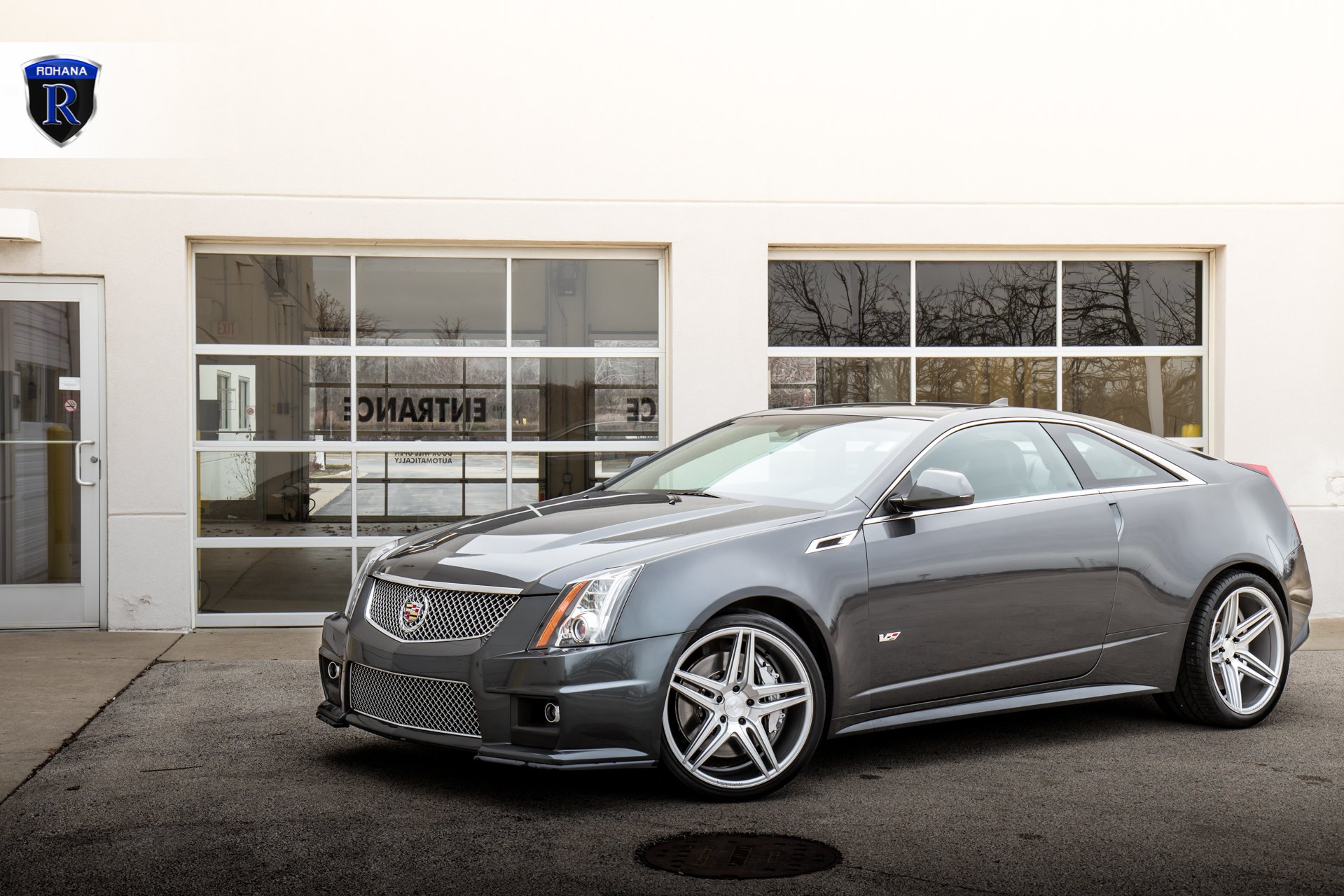 Chrome Mesh Grille on Gray Cadillac CTS - Photo by Rohana
