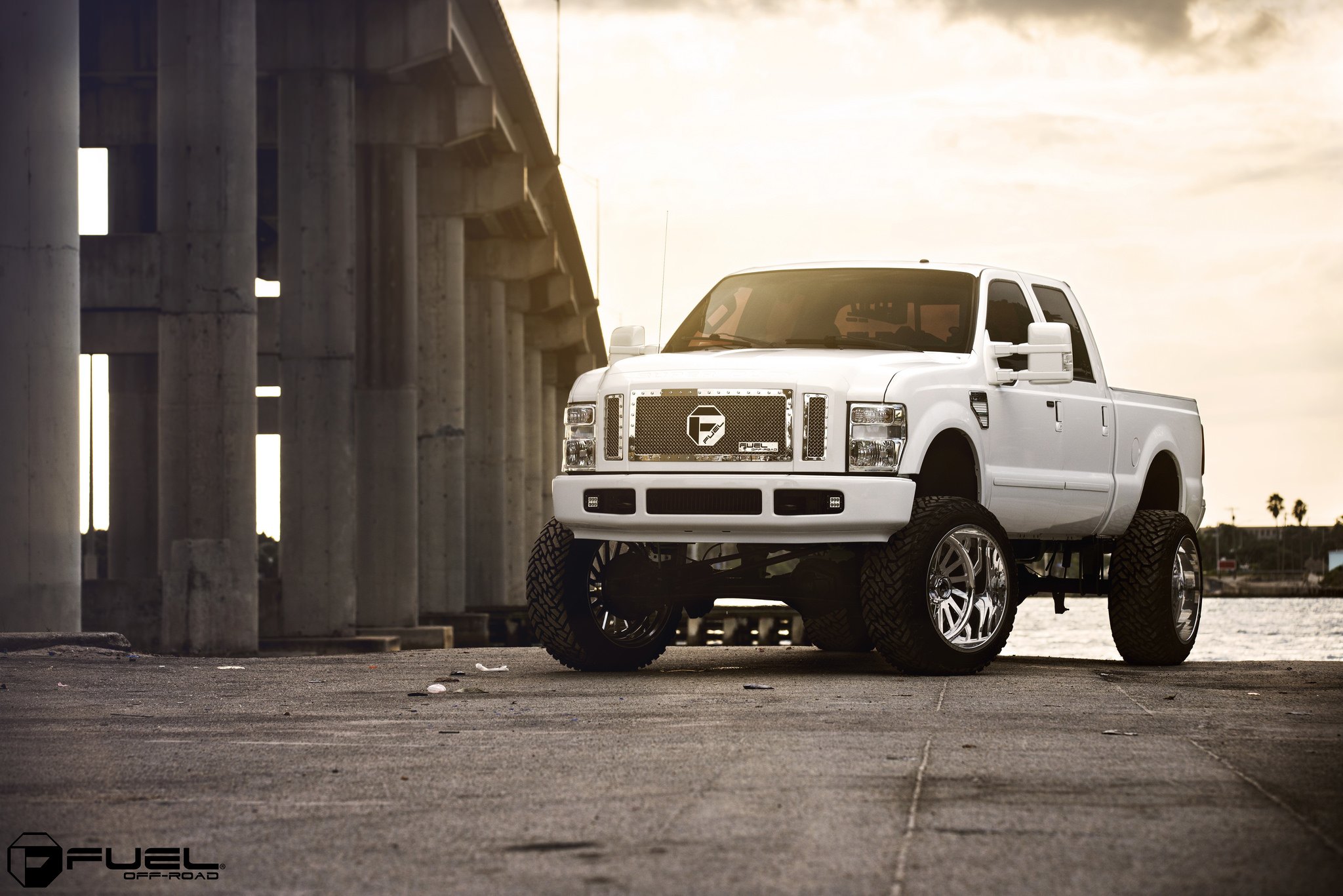 Lifted Ford F250 Custom - Photo by Fuel Off-Road