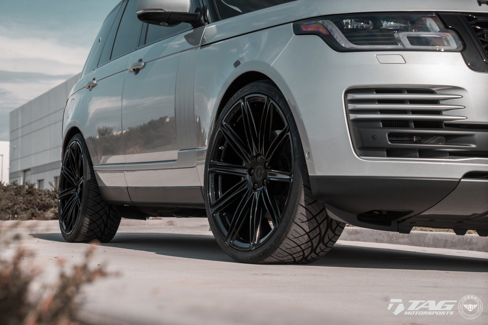 Custom Gray Range Rover on Nitto Tires - Photo by Vossen
