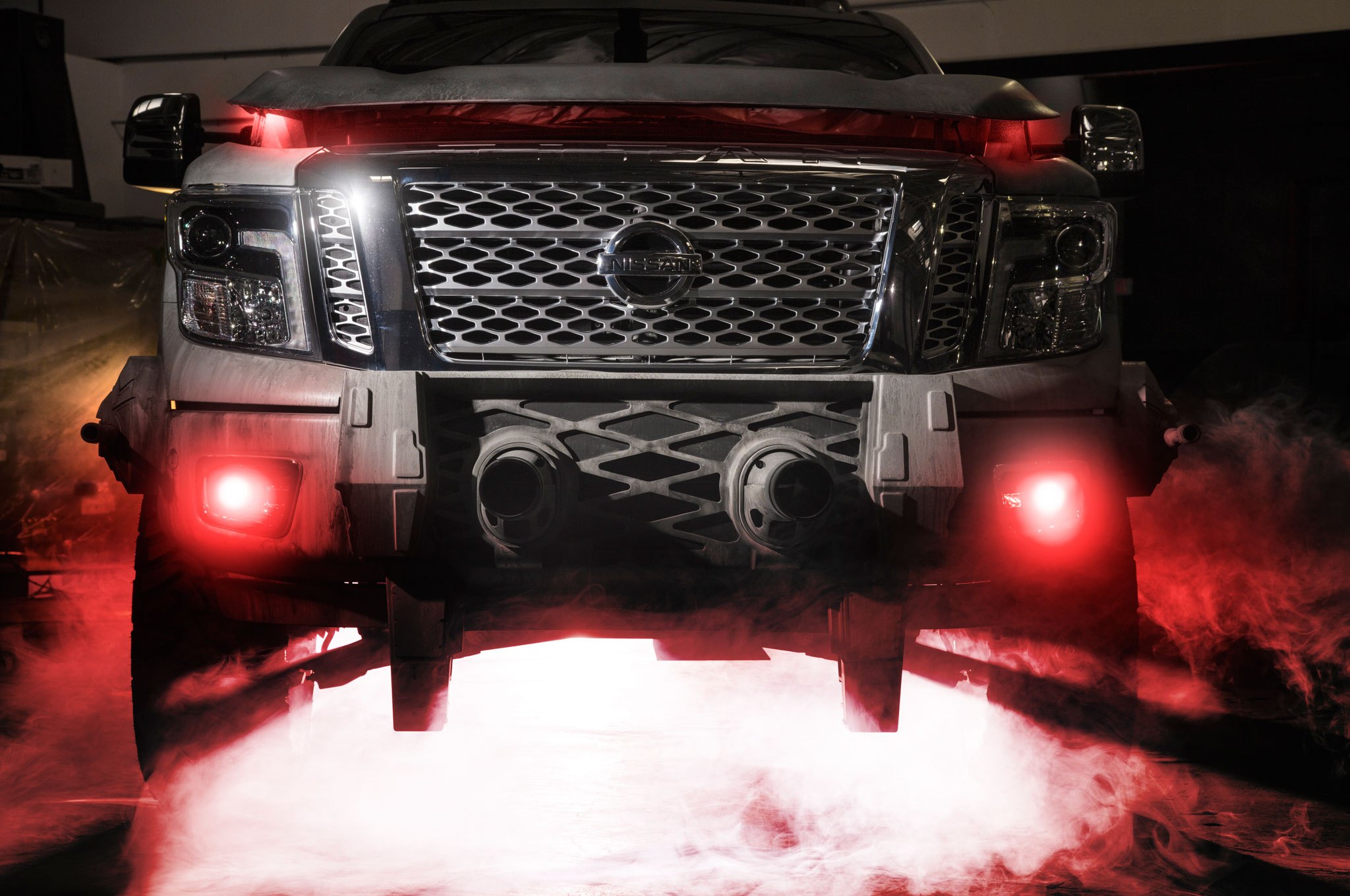 Star Wars Nissan Titan with Custom Chrome Mesh Grille - Photo by Vehicle Effects Inc
