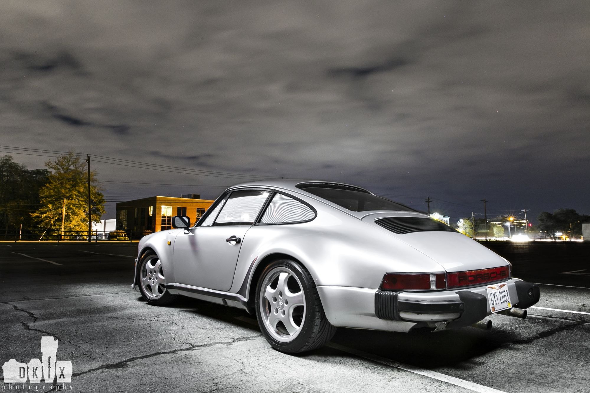 Custom Gray Porsche 911 Window Louvers - Photo by dan kinzie