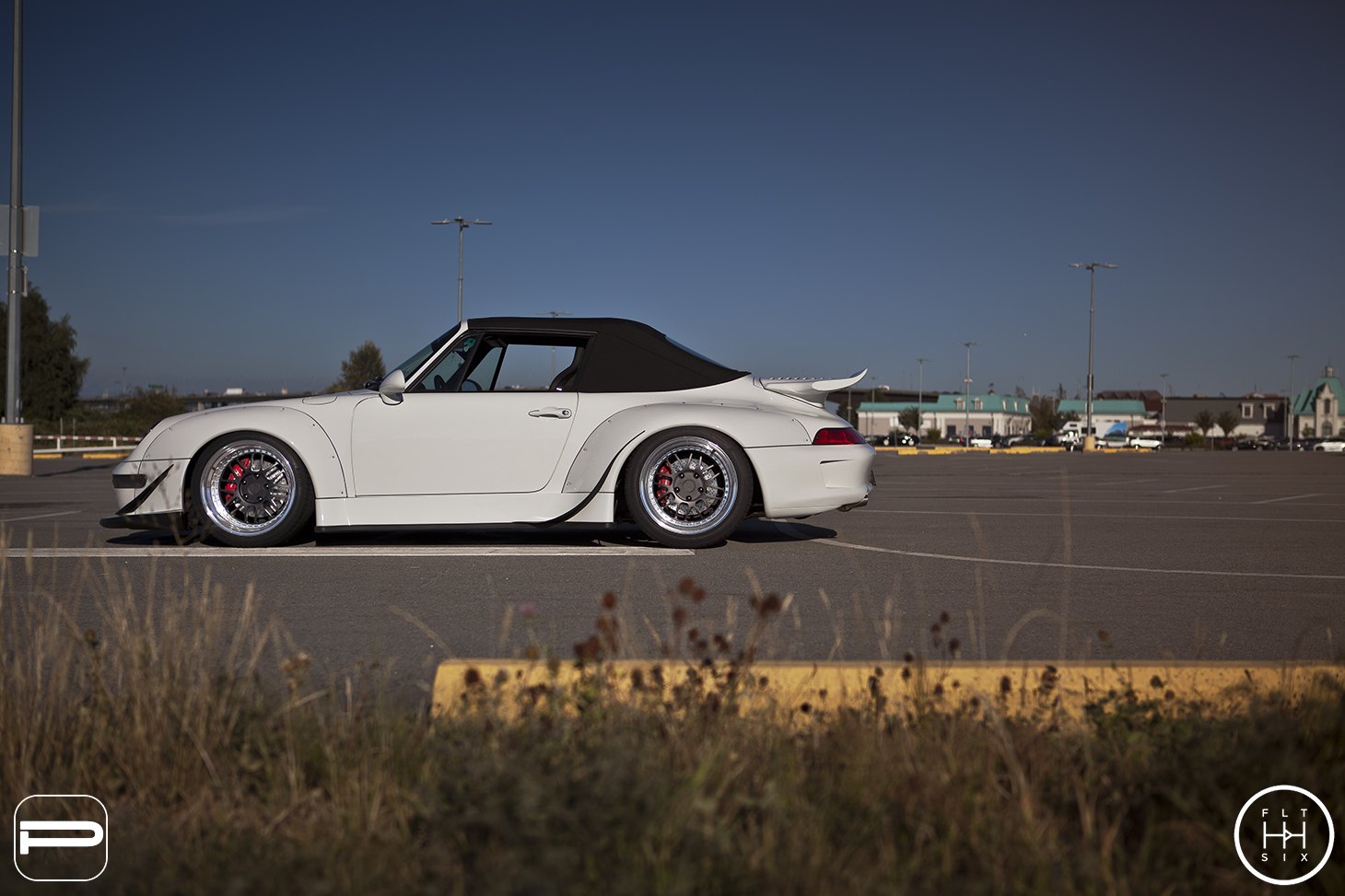 Aftermarket Fender Flares on White Porsche 911 - Photo by PUR Wheels