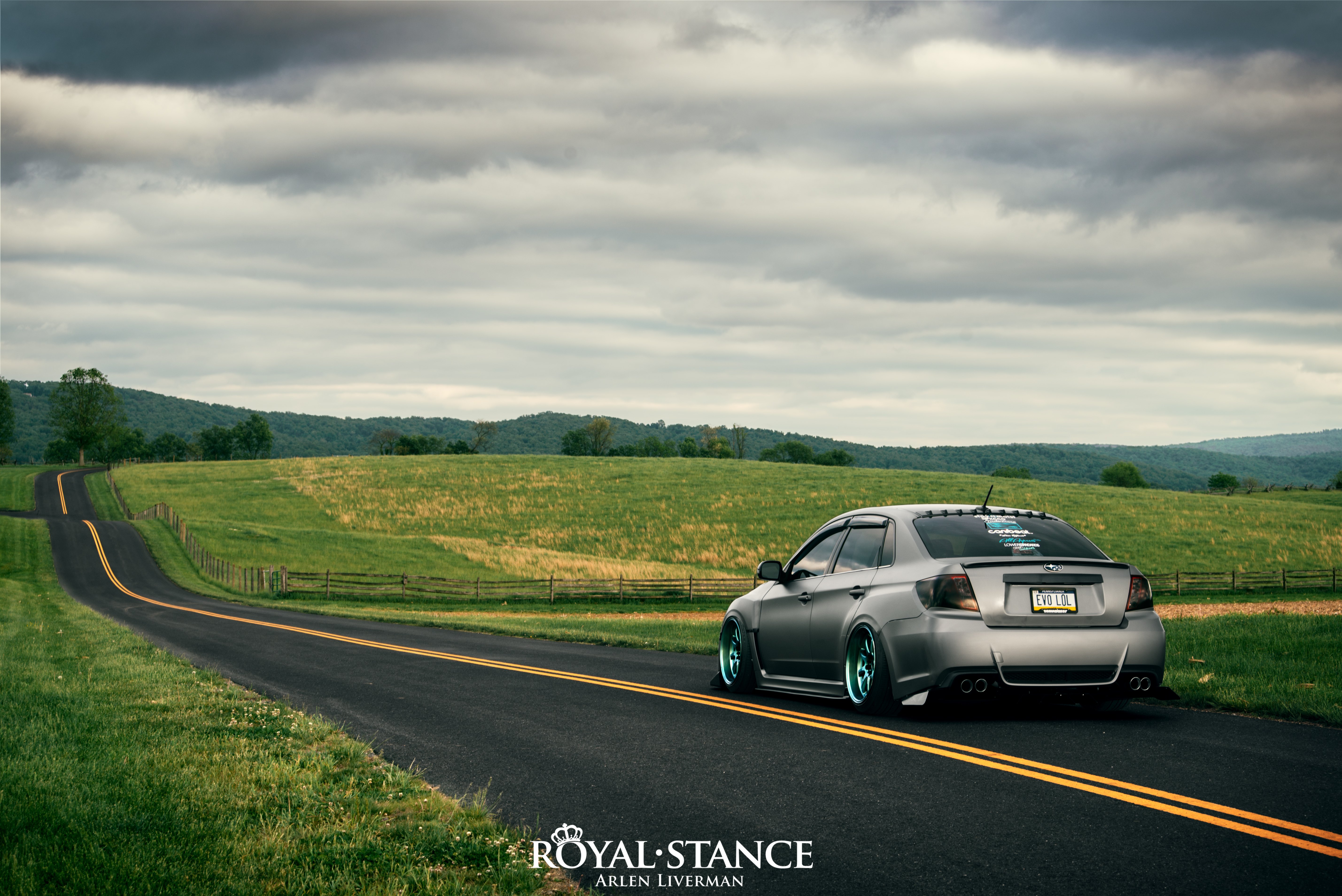 Gray Matte Subaru WRX with Custom Rear Diffuser - Photo by Arlen Liverman