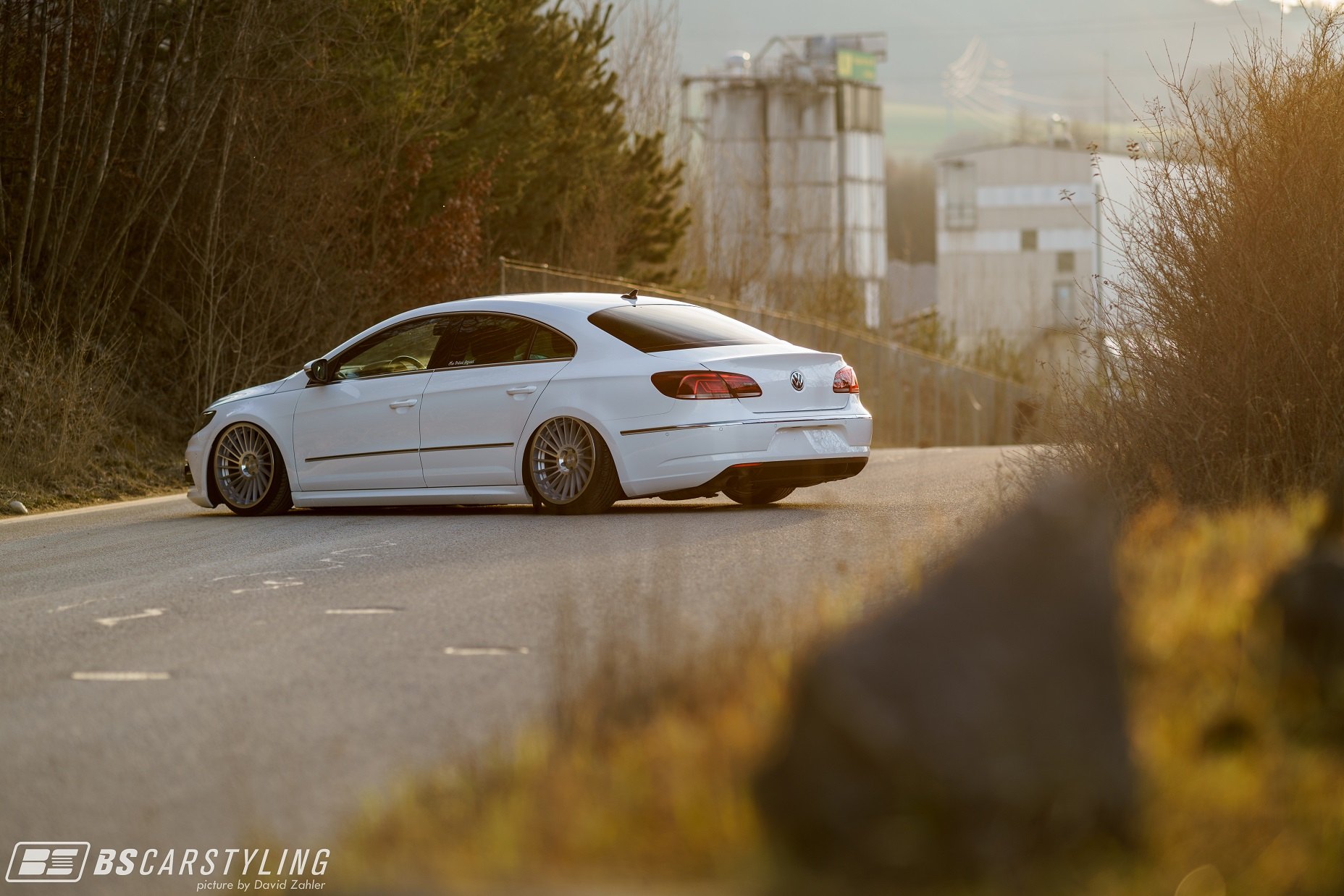 White VW CC Custom Red Taillights - Photo by Rotiform