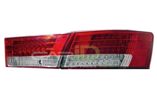 Hyundai Sonata Hybrid Tail Lights. Red/Clear LED Tail Lights