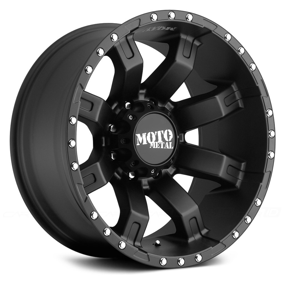 MOTO METAL® MO968 Wheels Satin Black with Clear Coat Rims