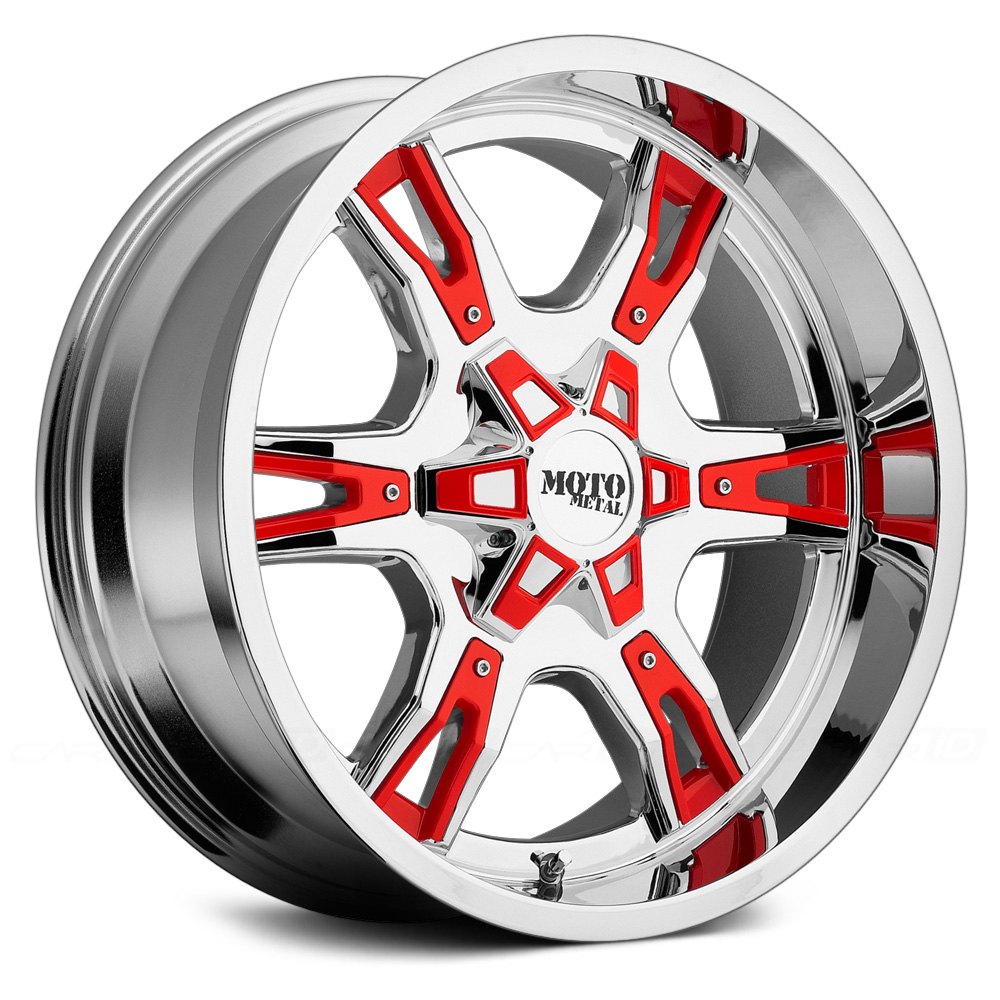 MOTO METAL® MO969 Wheels Chrome with Black and Red