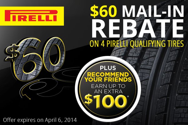 Pep Boys Pirelli Tires Mail In Rebate