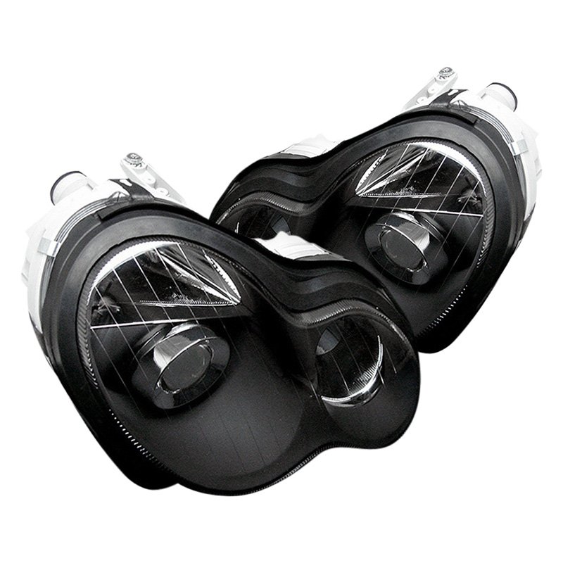 Mercedes black projector headlights #5