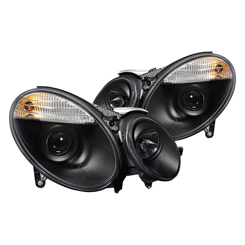 Mercedes black projector headlights