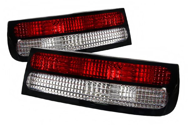 1990 Nissan 300ZX SPYDER Red Clear Euro Tail Lights Item Number 268232