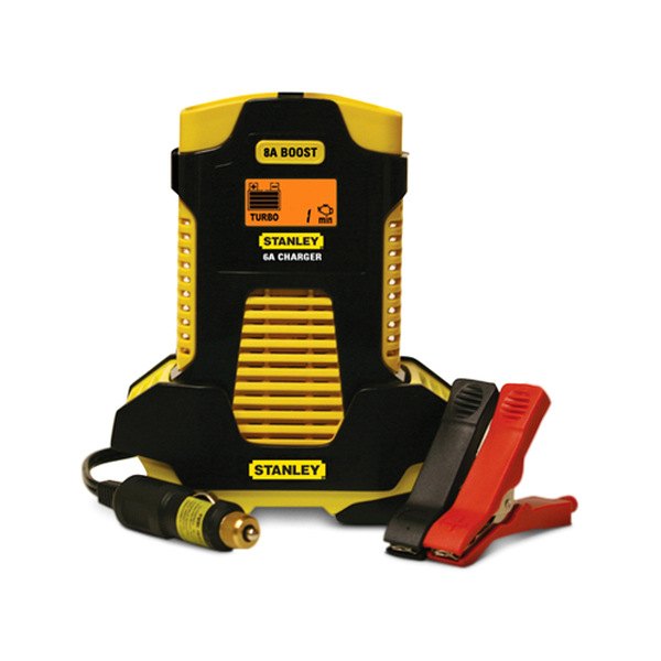 stanley bc6809 amp automatic battery charger with 8 amp boost stanley ...