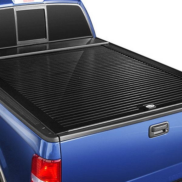 Truck Covers USAÂ® - Retractable American Roll Tonneau Cover, Closed