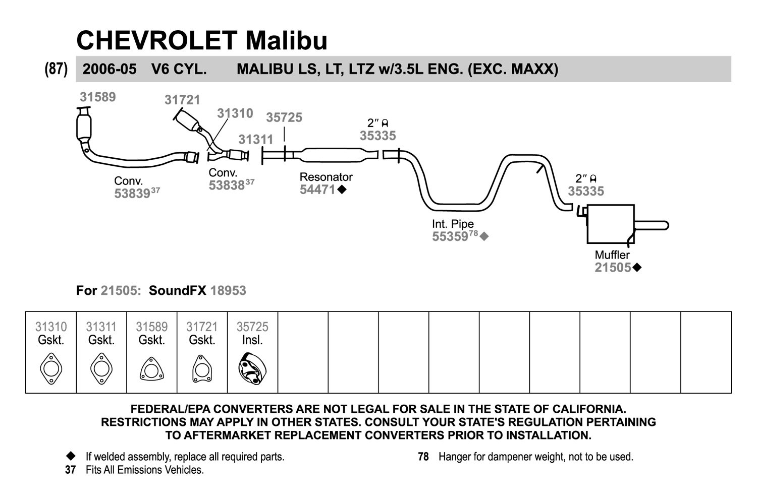 29 2004 Chevy Malibu Exhaust System Diagram - Wire Diagram Source