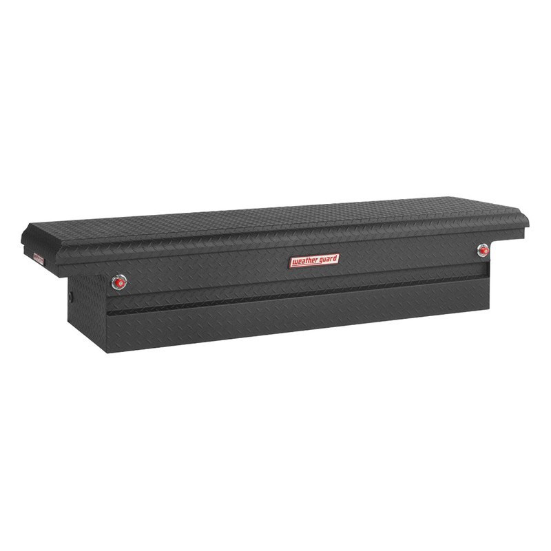 Weather Guard® 121-52-01 - Low Profile Single Lid Crossover Tool Box Weather Guard Low Profile Truck Tool Box