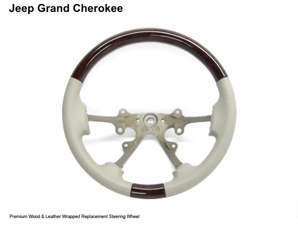 2000 Jeep grand cherokee wood steering wheel #1