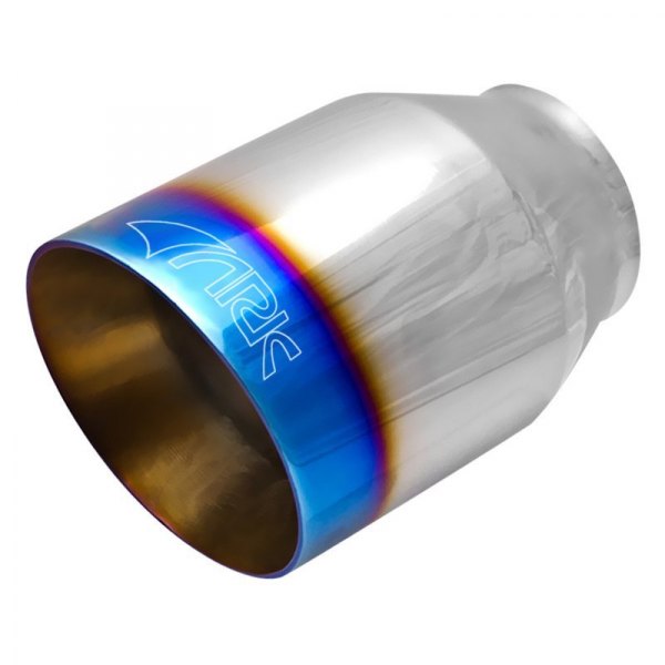 ARK Performance® TIP1300 - 304 SS Round Resonated Angle Cut Weld-On