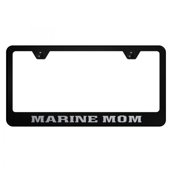 Autogold® - License Plate Frame with Laser Etched Marine Mom Logo