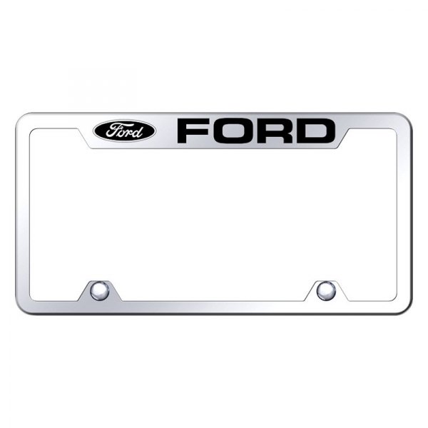 Autogold® - Truck License Plate Frame with Laser Etched Ford Logo